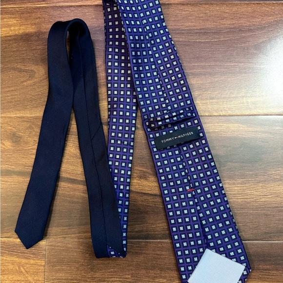 TOMMY HILFIGER Purple and Light Blue Geometric Tie - Picture 7 of 10
